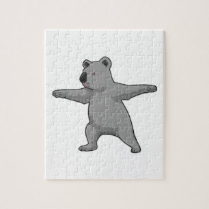 Koala-beer op Yoga Fitness Legpuzzel