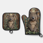 Koala Beer Ovenwant & Pannenlap Set (Voorkant)