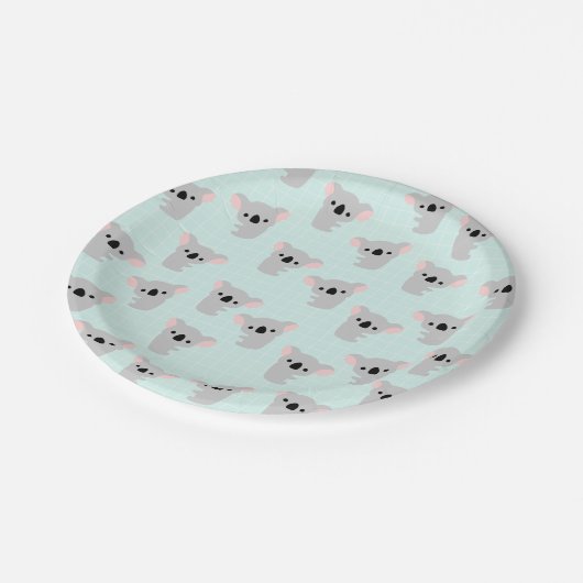 Koala Beer Paper Borden Papieren Bordje (Gekanteld)