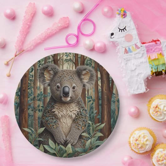 Koala Beer Papieren Bordje (Feest)