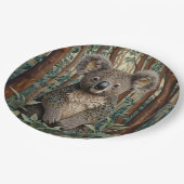 Koala Beer Papieren Bordje (Gekanteld)