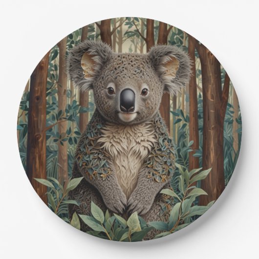 Koala Beer Papieren Bordje (Voorkant)