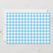 Koala Beer Picnic Blue Gingham Birthday Kaart (Achterkant)