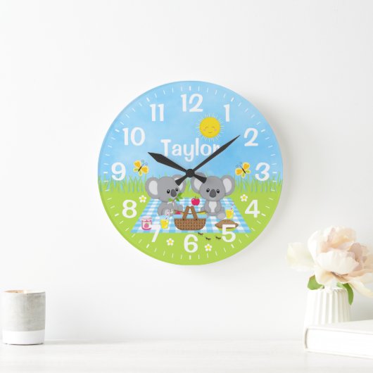 Koala Beer Picnic Blue Grote Klok (Huis)