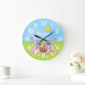 Koala Beer Picnic Pink Grote Klok (Huis)