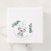 Koala Beer Pop het als ze pop baby shower Bedankjes Labels (In situ)