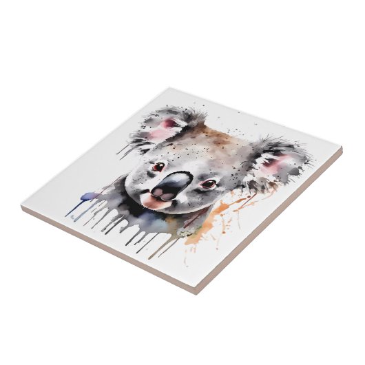 Koala Beer Portret Tegeltje (Zijkant)