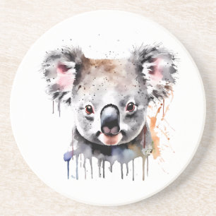 Koala Beer Portret Zandsteen Onderzetter