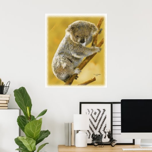 Koala-Beer... Poster en afdrukken. (Thuiskantoor)