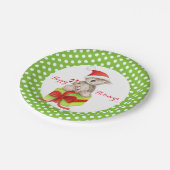 Koala beer Prettige feestdagen bord (Gekanteld)