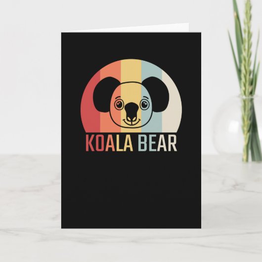 Koala Beer Retro Kaart (Voorkant)