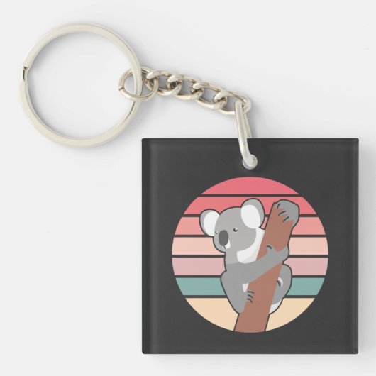 Koala Beer Retro Sleutelhanger (voorkant)