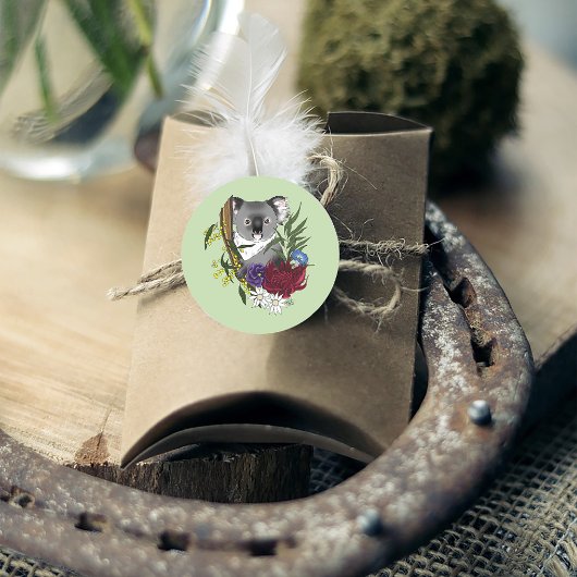 Koala Beer Ronde Sticker