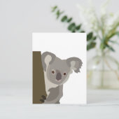Koala Beer Schattig Australisch Dier Briefkaart (Staand voorkant)