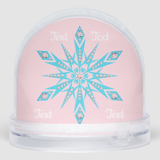 Koala beer schattig wereldbol roze wintersneeuw we sneeuwbol (Achterkant)