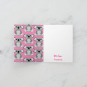 Koala Beer Schattige Kind Verjaardagsfeest Dank u Kaart (Binnen)