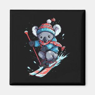 Koala Beer Skiën Skiloper Ski Winter Snow Magneet