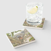 Koala Beer Stone Onderzetter (Zijkant)