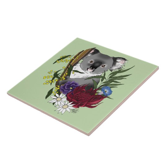 Koala Beer Tegeltje (Zijkant)