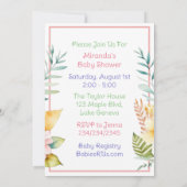 Koala Beer Thema Het is een Meisje Baby shower Kaart (Achterkant)