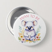 Koala Beer Theme Mimi om Baby shower te zijn Ronde Button 7,6 Cm (Voorkant /achterkant)