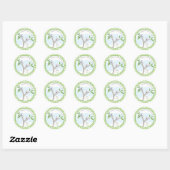Koala Beer | Twins Baby shower Favor Sticker (Vel)