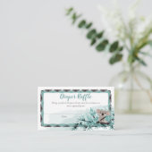 Koala Beer Unisex Baby shower Diaper Raffle Enclos Informatiekaartje (Staand voorkant)