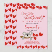 Koala Beer Valentijnsdag Sweetheart Verjaardag Kaart (Voorkant / Achterkant)