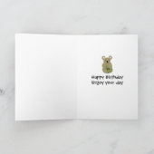 Koala Beer Verjaardag Kaart (Binnen)