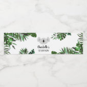 Koala Beer Verjaardag Waterfles Label Waterfles Etiket (Enkel label)