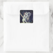 Koala Beer Vierkante Sticker (Tas)