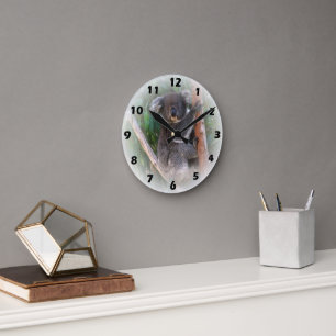 Koala Beer Wall Clock Ronde Klok