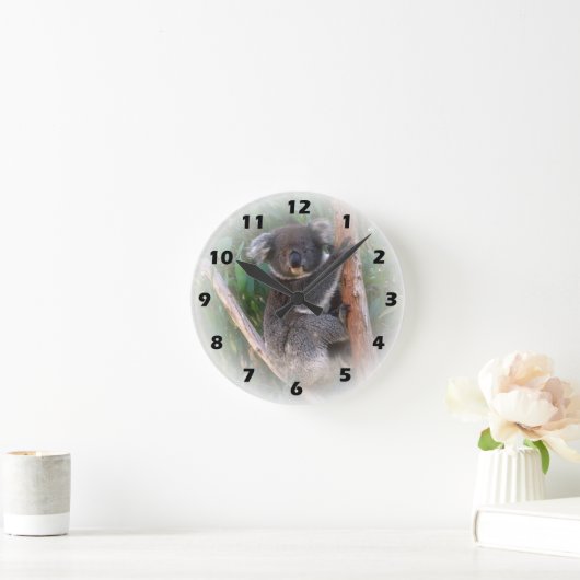 Koala Beer Wall Clock Ronde Klok (Huis)