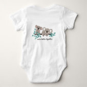 Koala Beer Water Color Baby Suit Romper (Achterkant)