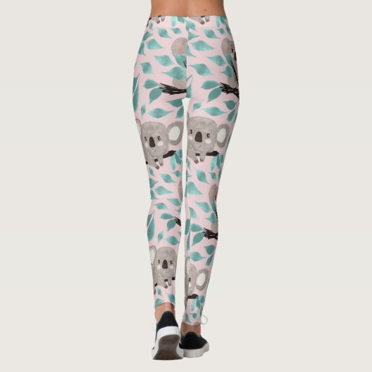 Koala Beer Water Color Leggings (Achterkant)
