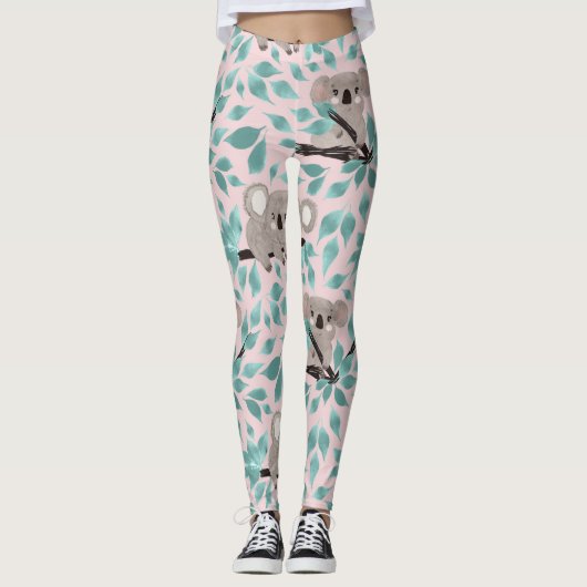 Koala Beer Water Color Leggings (Voorkant)