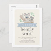 Koala Beer We kunnen het Baby shower van paren afw Briefkaart (Voorkant / Achterkant)