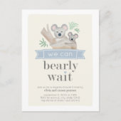Koala Beer We kunnen het Baby shower van paren afw Briefkaart (Voorkant)