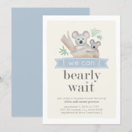 Koala Beer We kunnen het Baby shower van paren afw Kaart
