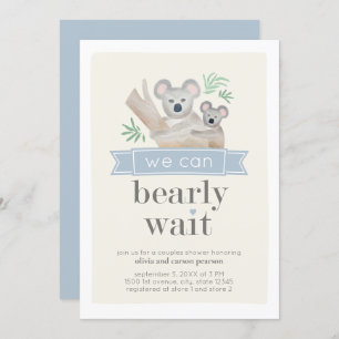Koala Beer We kunnen het Baby shower van paren afw Kaart