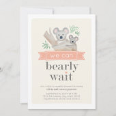 Koala Beer We kunnen het Baby shower van paren afw Kaart (Voorkant)