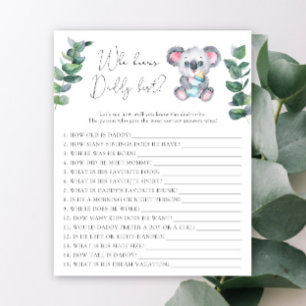 Koala Beer Wie kent papa het beste