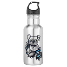 Koala Beer Wild Animal Natuur Illustratie Art Tat Waterfles