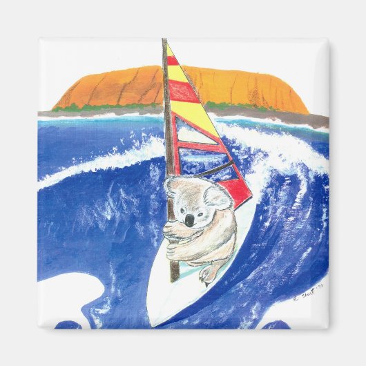 Koala Beer WindSurfing Spirit of Australia Magnet (Voorkant)