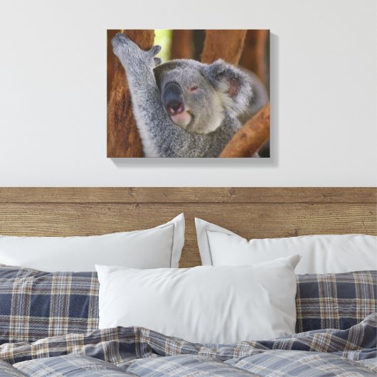 Koala Beer Wrapped Canvas (Insitu (Slaapkamer))