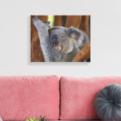 Koala Beer Wrapped Canvas Afdruk (Insitu (Woonkamer))