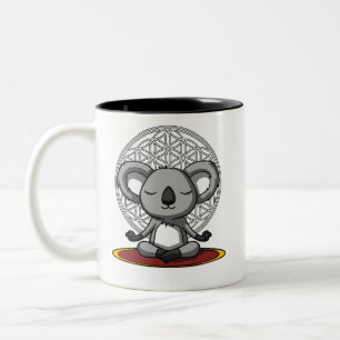Koala Beer Zen Yoga Meditation Animal Tweekleurige Koffiemok