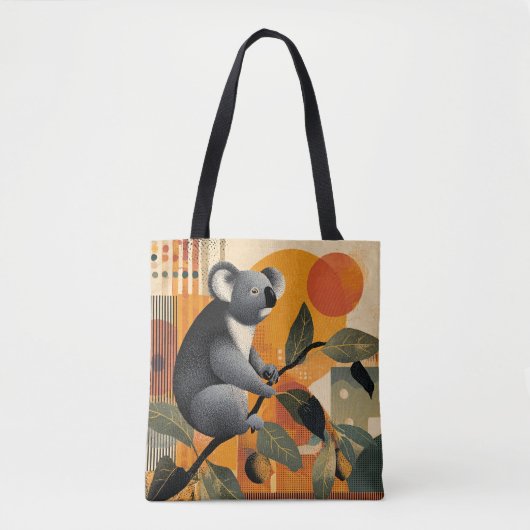Koala beer zittend in een boom tote bag (Voorkant)