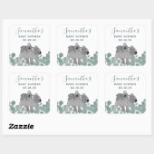 Koala Beren Baby shower Vierkante Sticker (Vel)