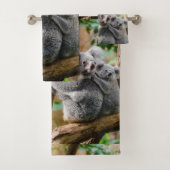 Koala Beren Bathroom Towel Set Bad Handdoek (Insitu)